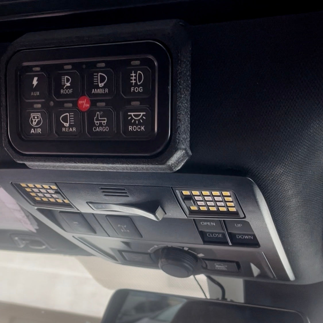 AuxBeam captain switch mount