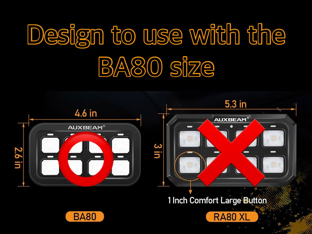 AuxBeam captain switch mount